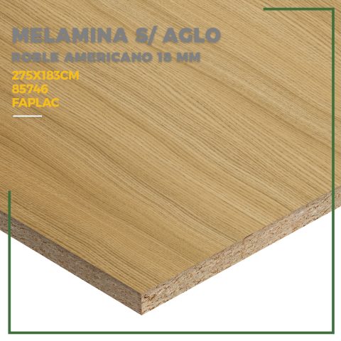 Melamina AGLO Roble Americano 18mm 275x183 - Linea Clásica - Arauco - Imagen 2